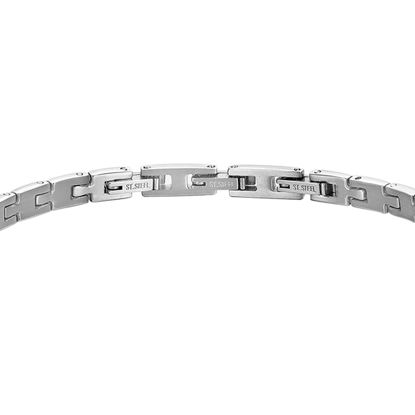 BRAZALETE DE ACERO DE ESLABONES ESTRECHOS PARA HOMBRE