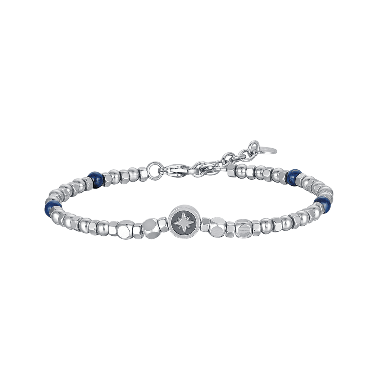 PULSERA DE ACERO PARA HOMBRE CON LAPIS Y ESTRELLA