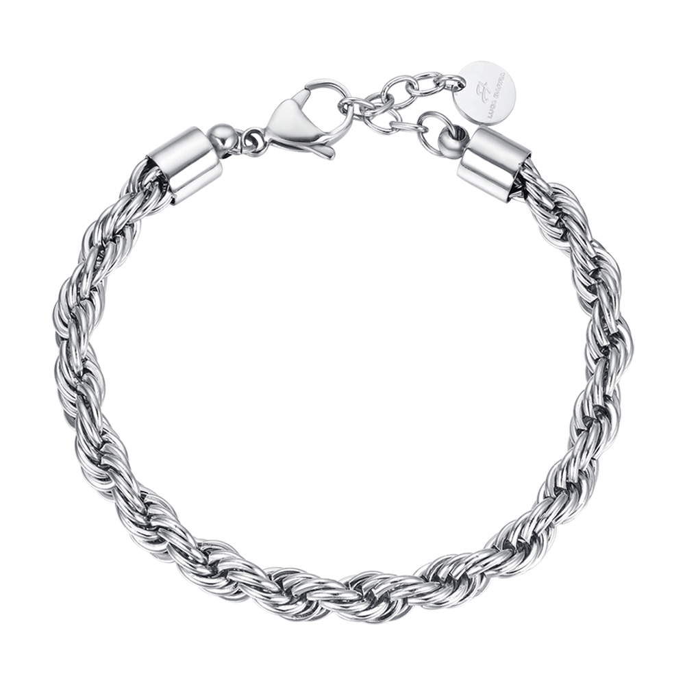PULSERA DE MALLA DE ACERO PARA HOMBRES