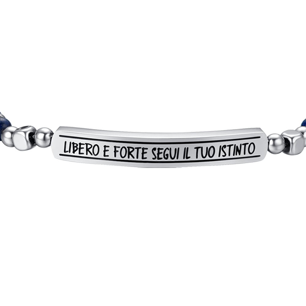 PULSERA DE ACERO PARA HOMBRE LIBRE Y FUERTE SIGUE TUS INSTINTOS