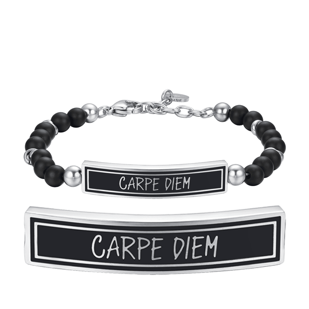 CARPE DIEM BRAZALETE DE ACERO PARA HOMBRE