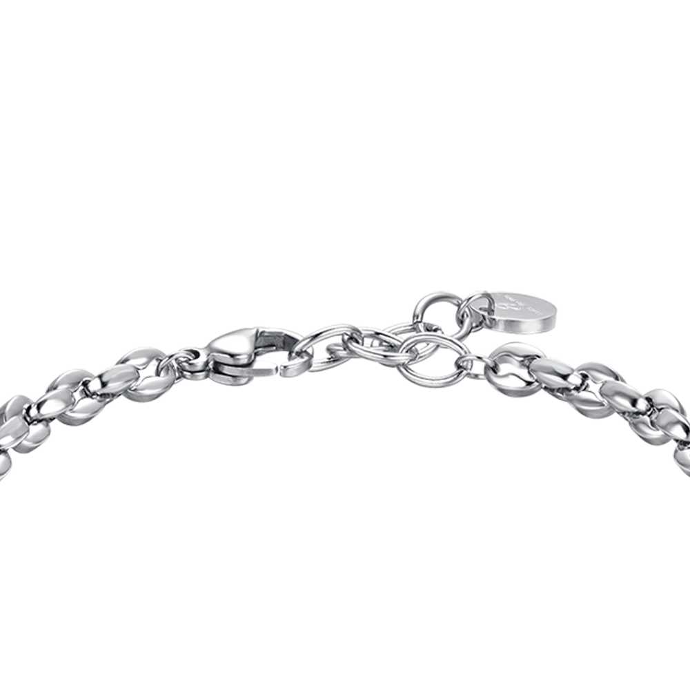 BRAZALETE DE ACERO PARA HOMBRE CON ELEMENTO IP NEGRO