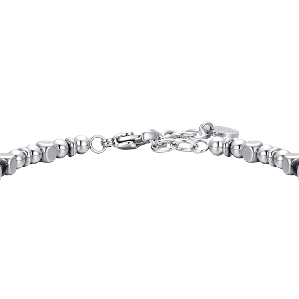 ROSA DE LOS VIENTOS DE ACERO PARA HOMBRE IP BRAZALETE NEGRO