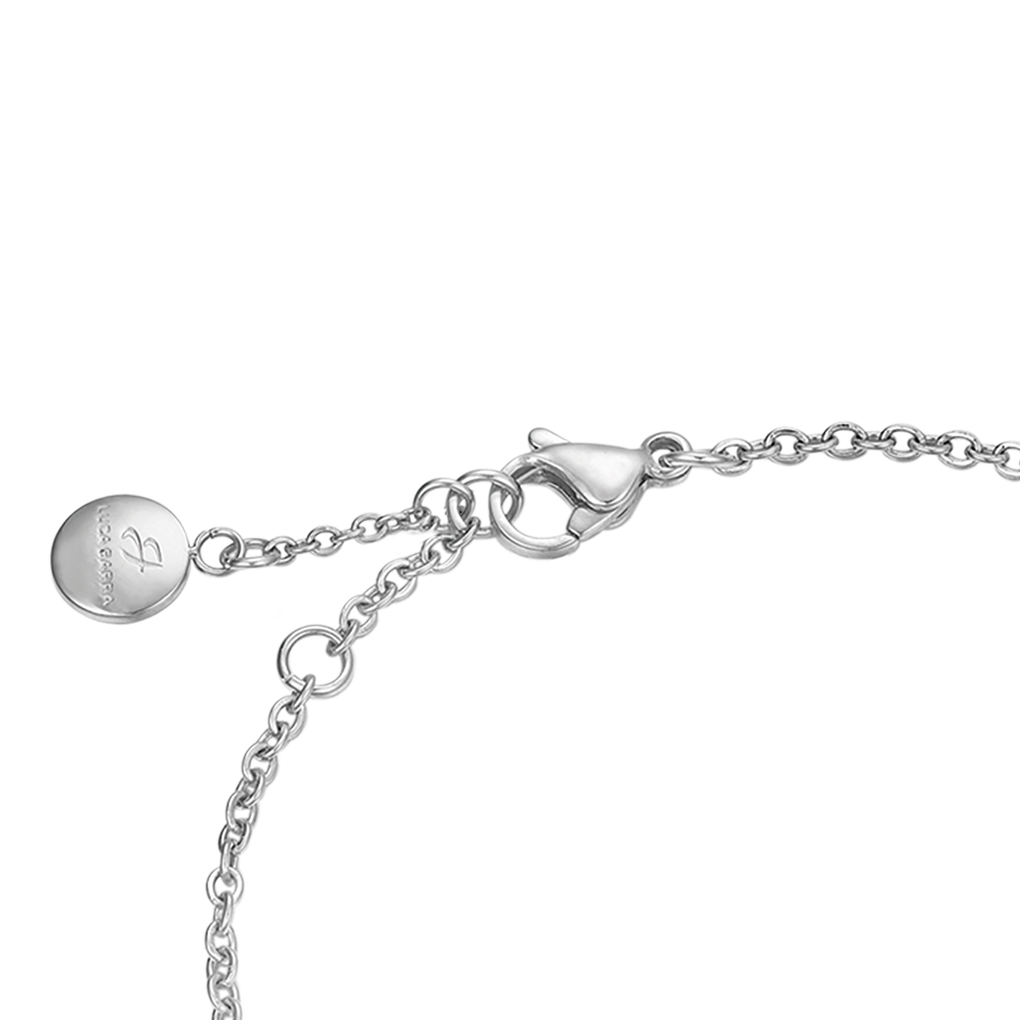 PULSERA DE ACERO PARA MUJER CON CORAZÓN PEQUEÑO Y CRISTALES BLANCOS