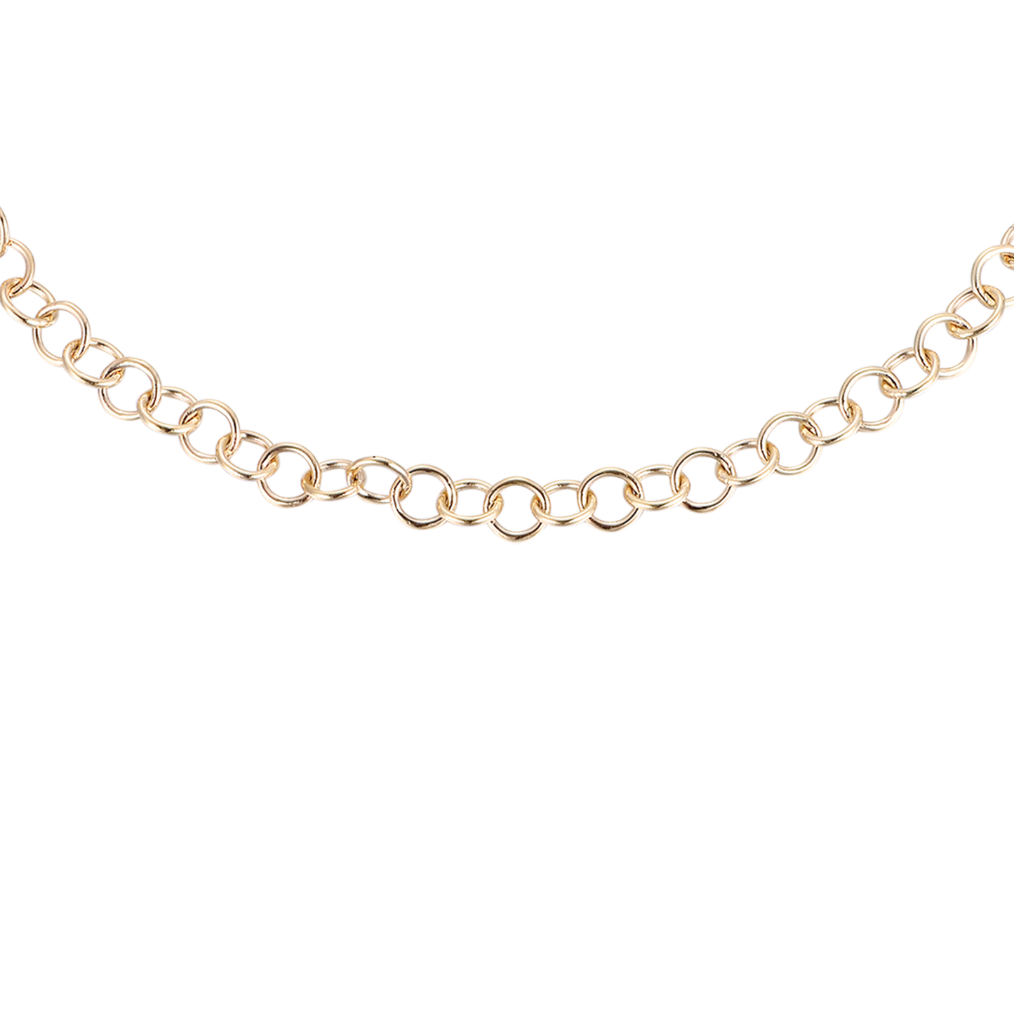 PULSERA DE ACERO PARA MUJER CON CIRCULOS DE ORO IP