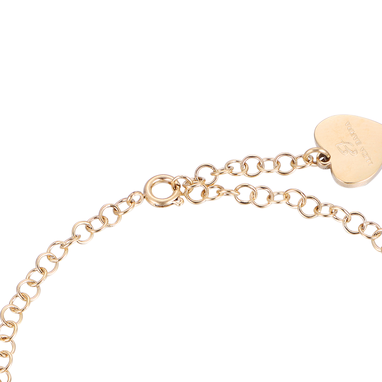 PULSERA DE ACERO PARA MUJER CON CIRCULOS DE ORO IP