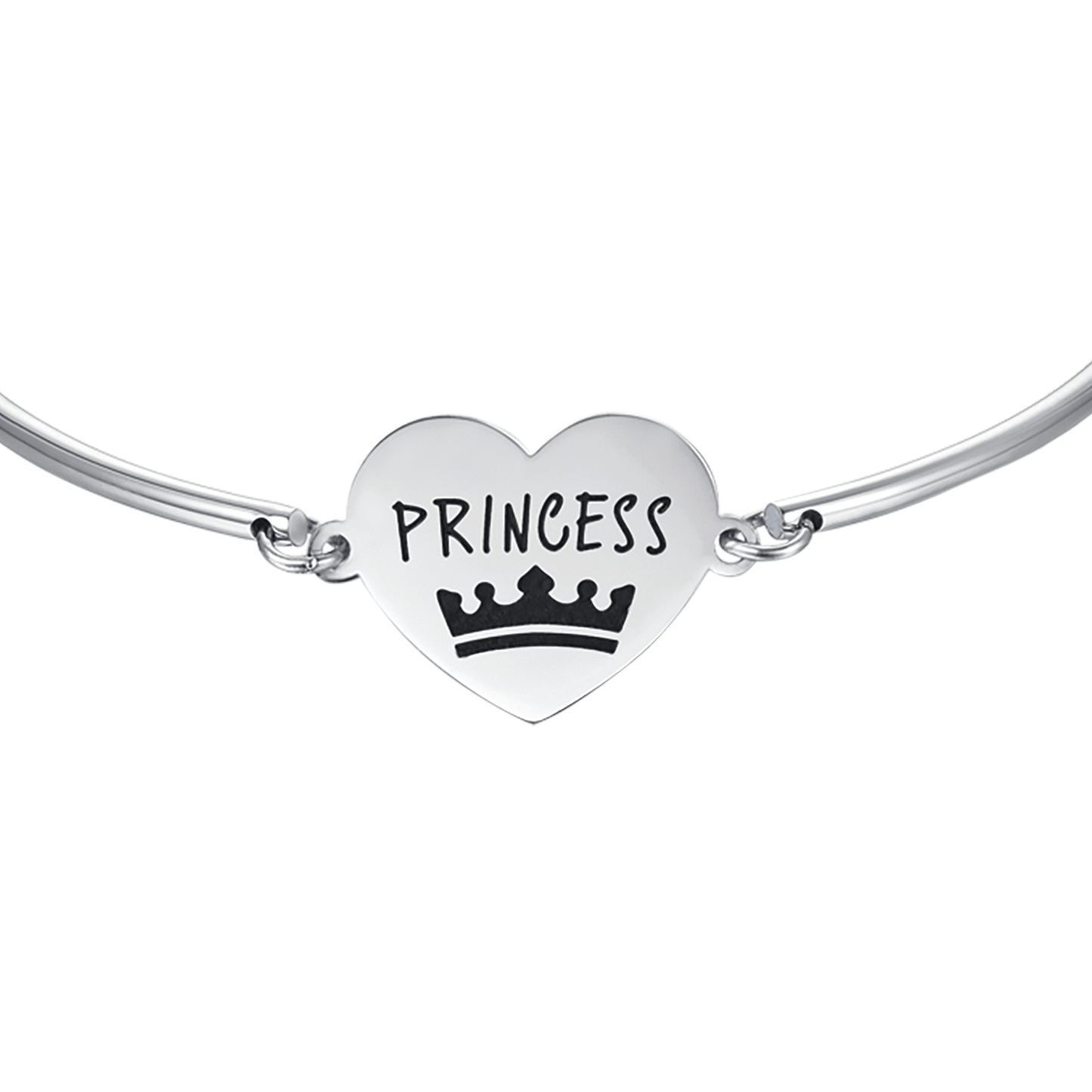 BRAZALETE DE ACERO PARA MUJER CON INSCRIPCIÓN PRINCESA