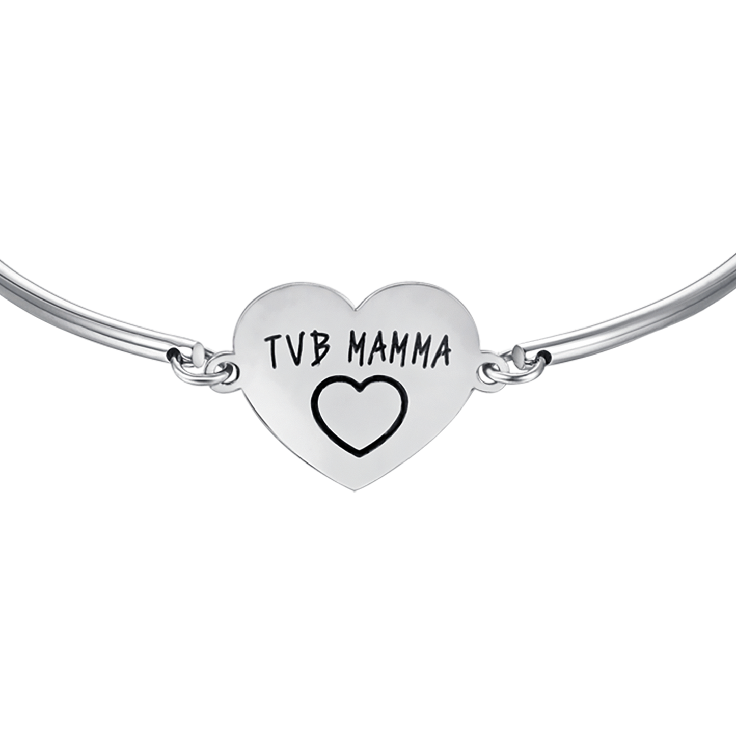 PULSERA DE ACERO PARA MUJER CON INSCRIPCIÓN TVB MUM