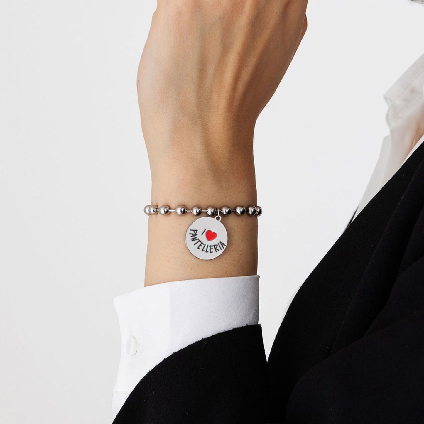 ME ENCANTA EL BRAZALETE DE ACERO DE PANTELLERIA PARA MUJER