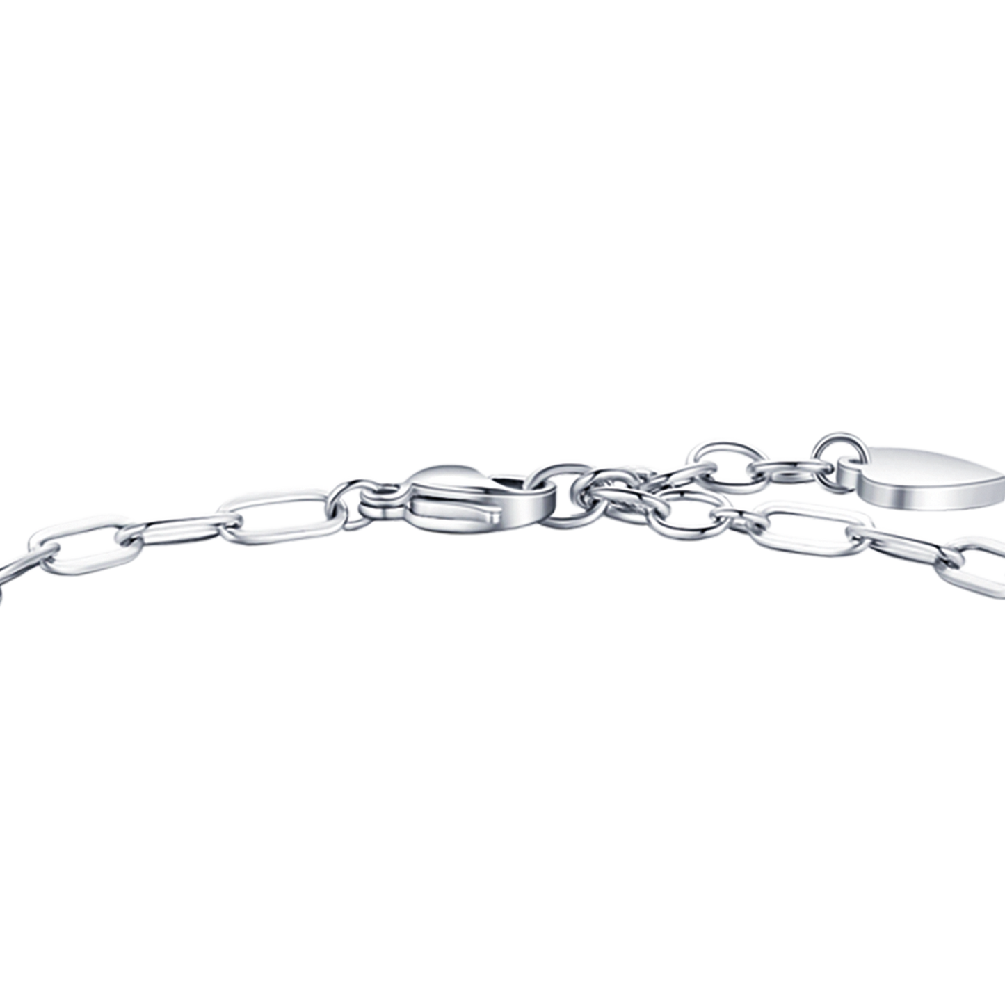 PULSERA DE ACERO PARA MUJER CON CORAZÓN, ZAPATO Y ESTRELLA