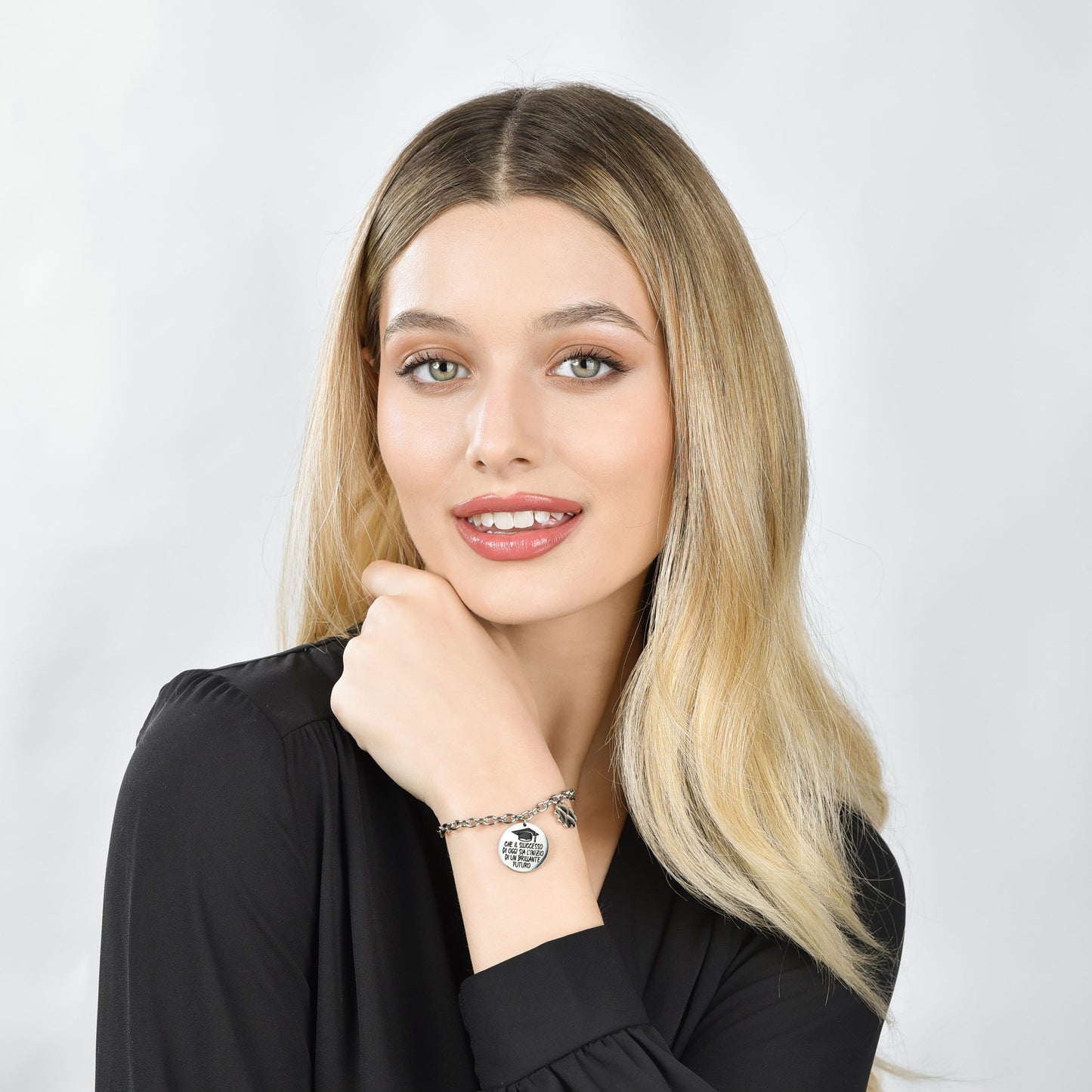 BRAZALETE DE ACERO PARA MUJER QUE EL ÉXITO DE HOY ES EL COMIENZO DE UN BRILLANTE