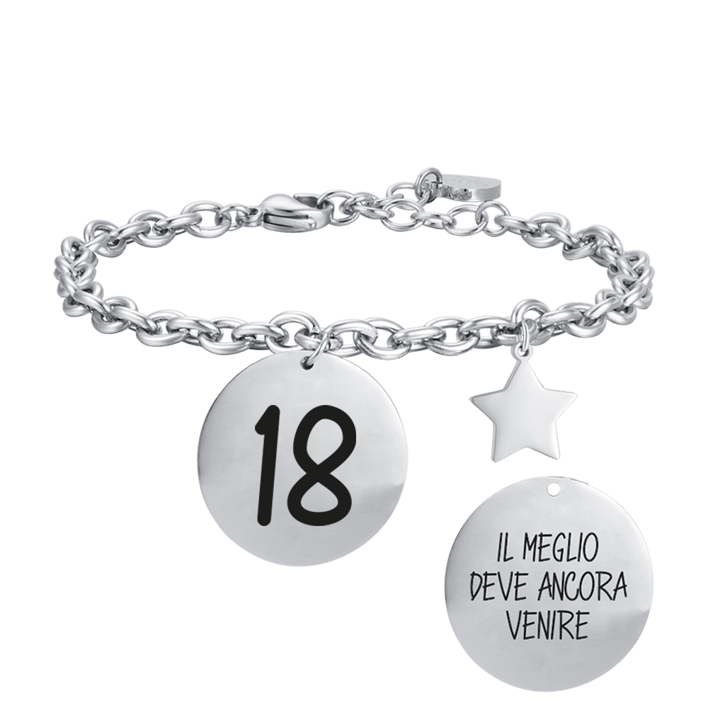 BRAZALETE DE ACERO 18 PARA MUJER LO MEJOR ESTÁ POR LLEGAR