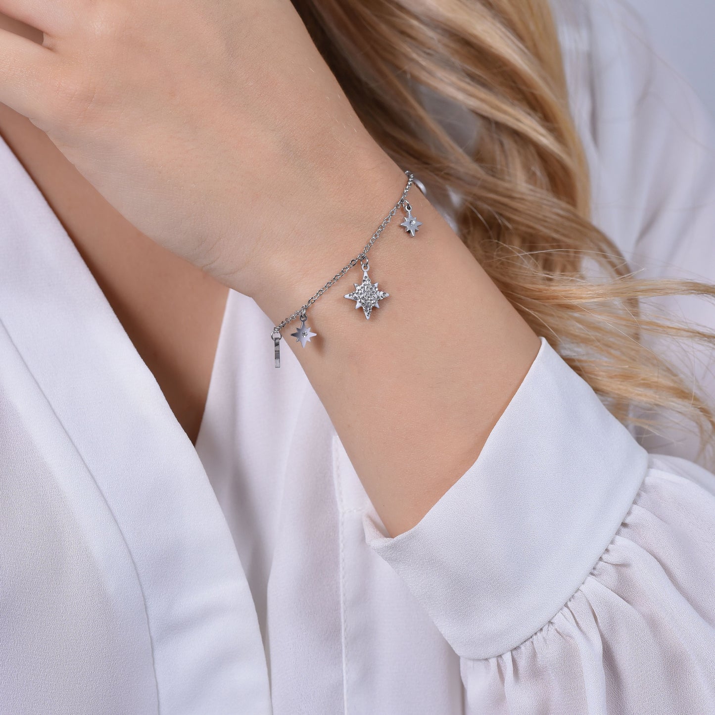 SISSI STAR BRAZALETE DE ACERO PARA MUJER