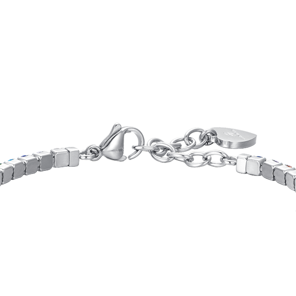 PULSERA TENIS MUJER CRISTALES MULTICOLOR