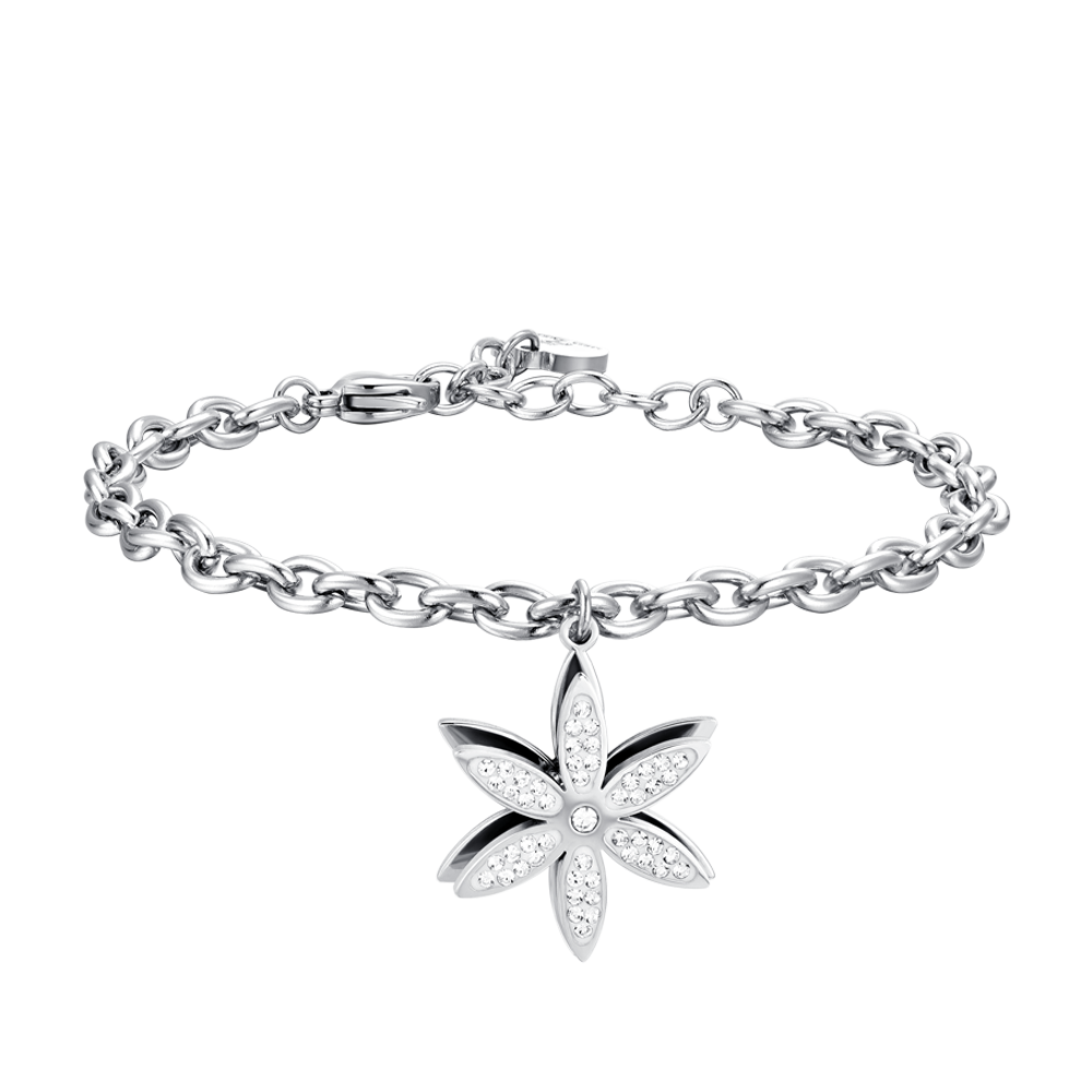 PULSERA GIRATORIA DE ACERO FLOR DE LA VIDA