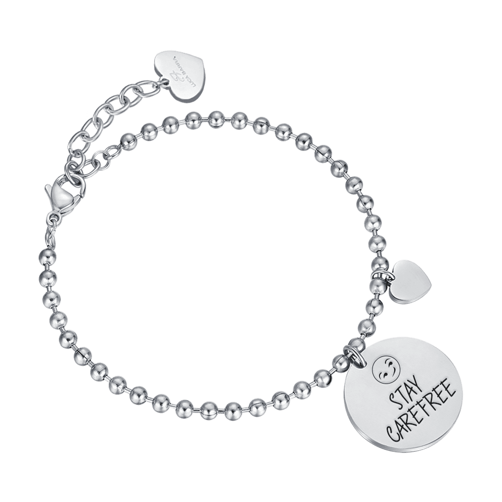 STAY CAREFREE BRAZALETE DE ACERO PARA MUJER