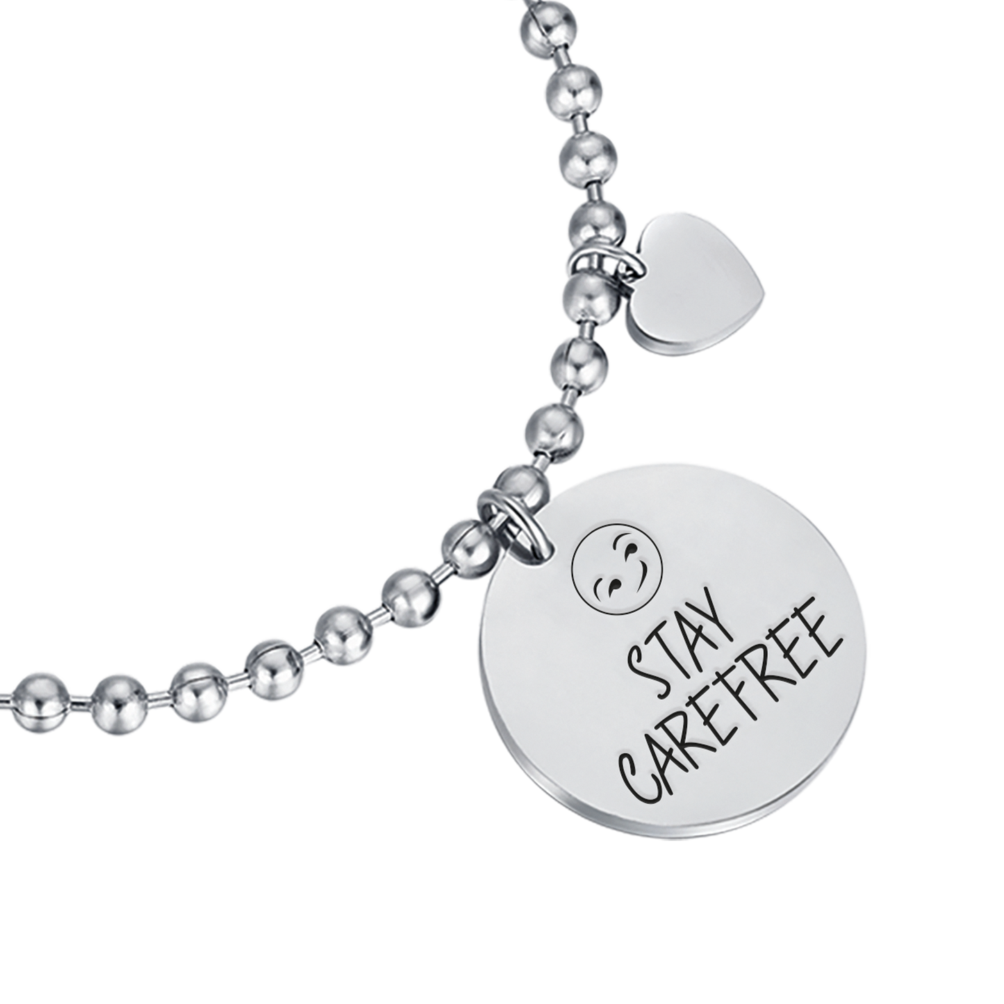 STAY CAREFREE BRAZALETE DE ACERO PARA MUJER