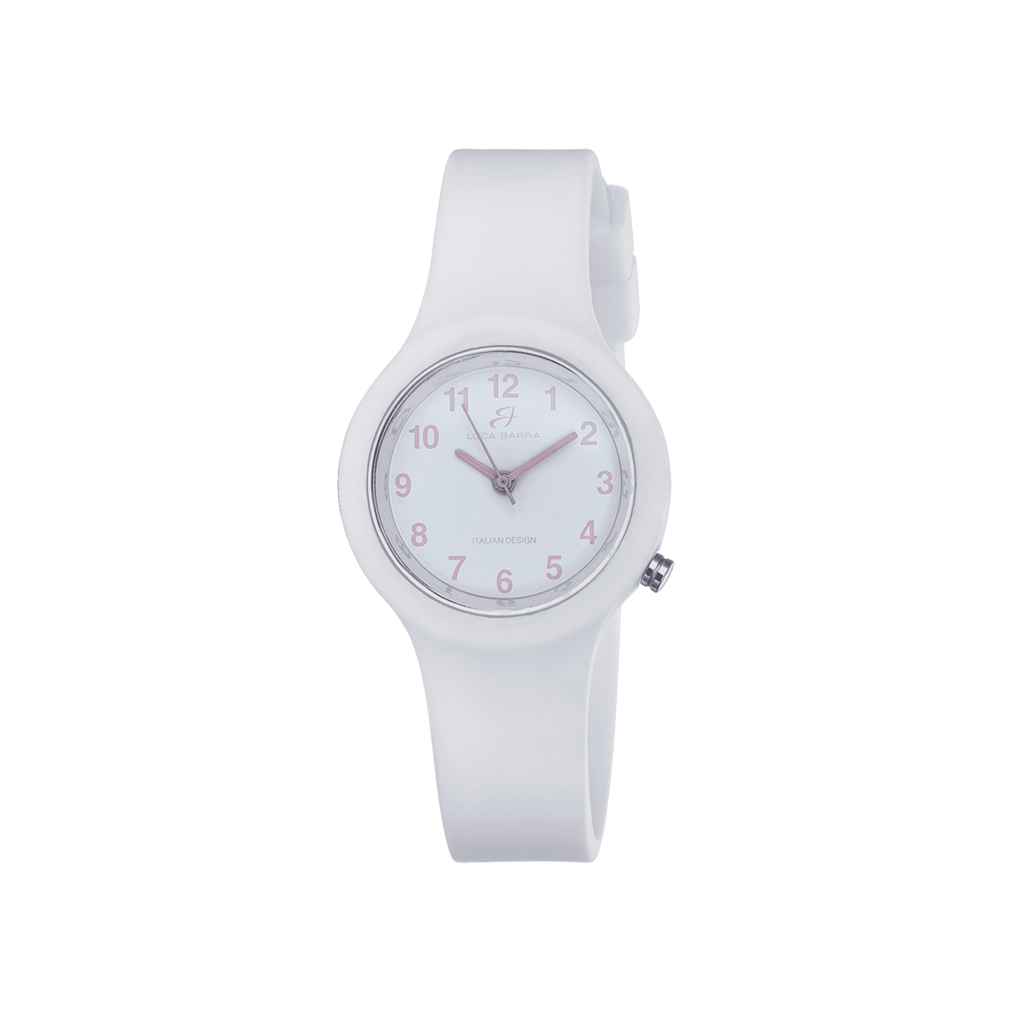RELOJ DE SILICONA BLANCO PARA MUJER ESFERA BLANCA