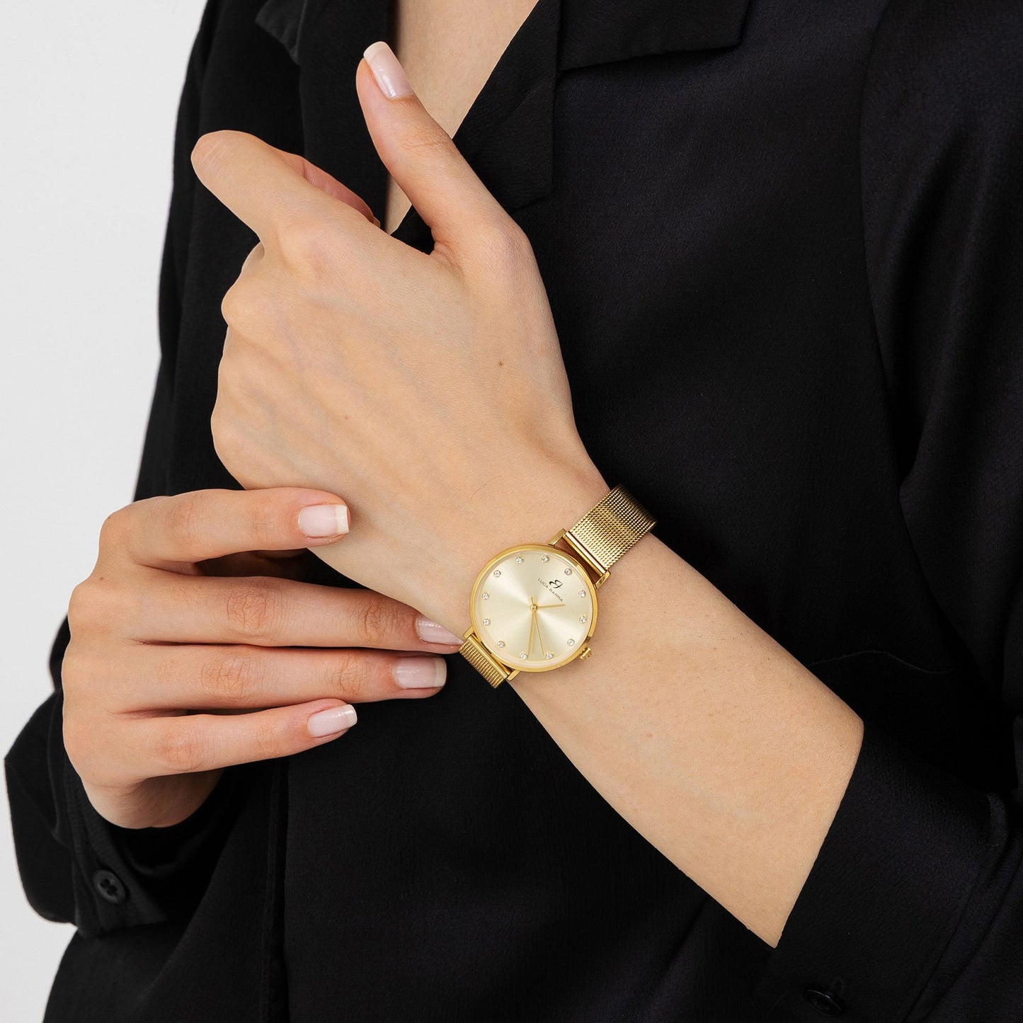 RELOJ DE MUJER CON CAJA DE ACERO ROSA