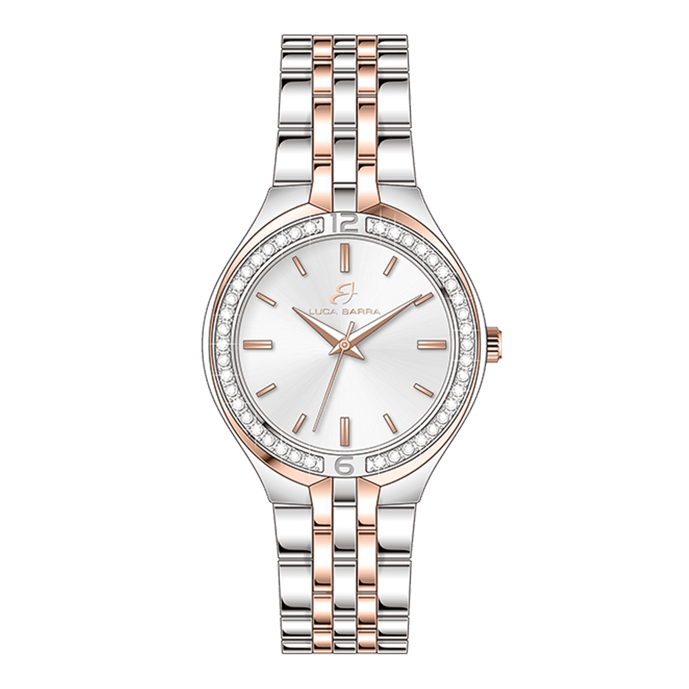 RELOJ DE SEÑORA EN ACERO Y ORO ROSA IP