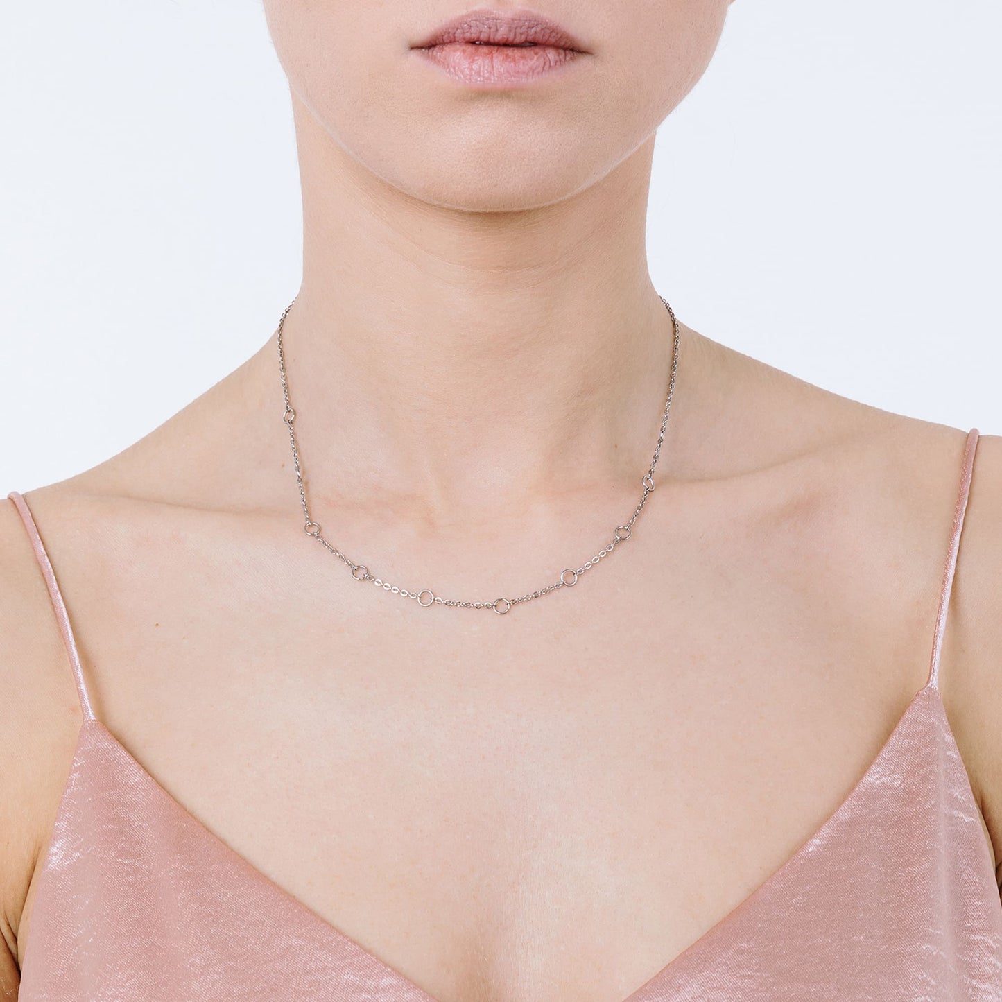 COLLAR DE ACERO PARA MUJER CON CIERRE
