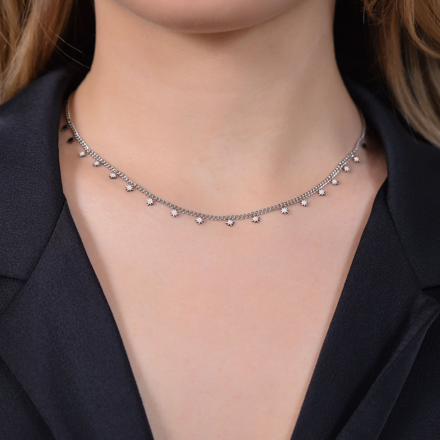 SISSI ESTRELLAS COLLAR DE ACERO