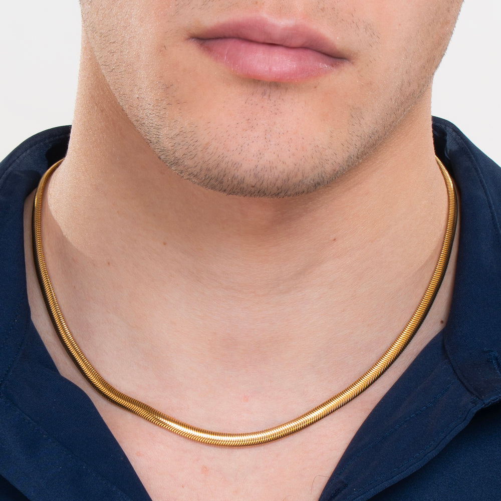 COLLANA DONNA IN ACCIAIO IP GOLD