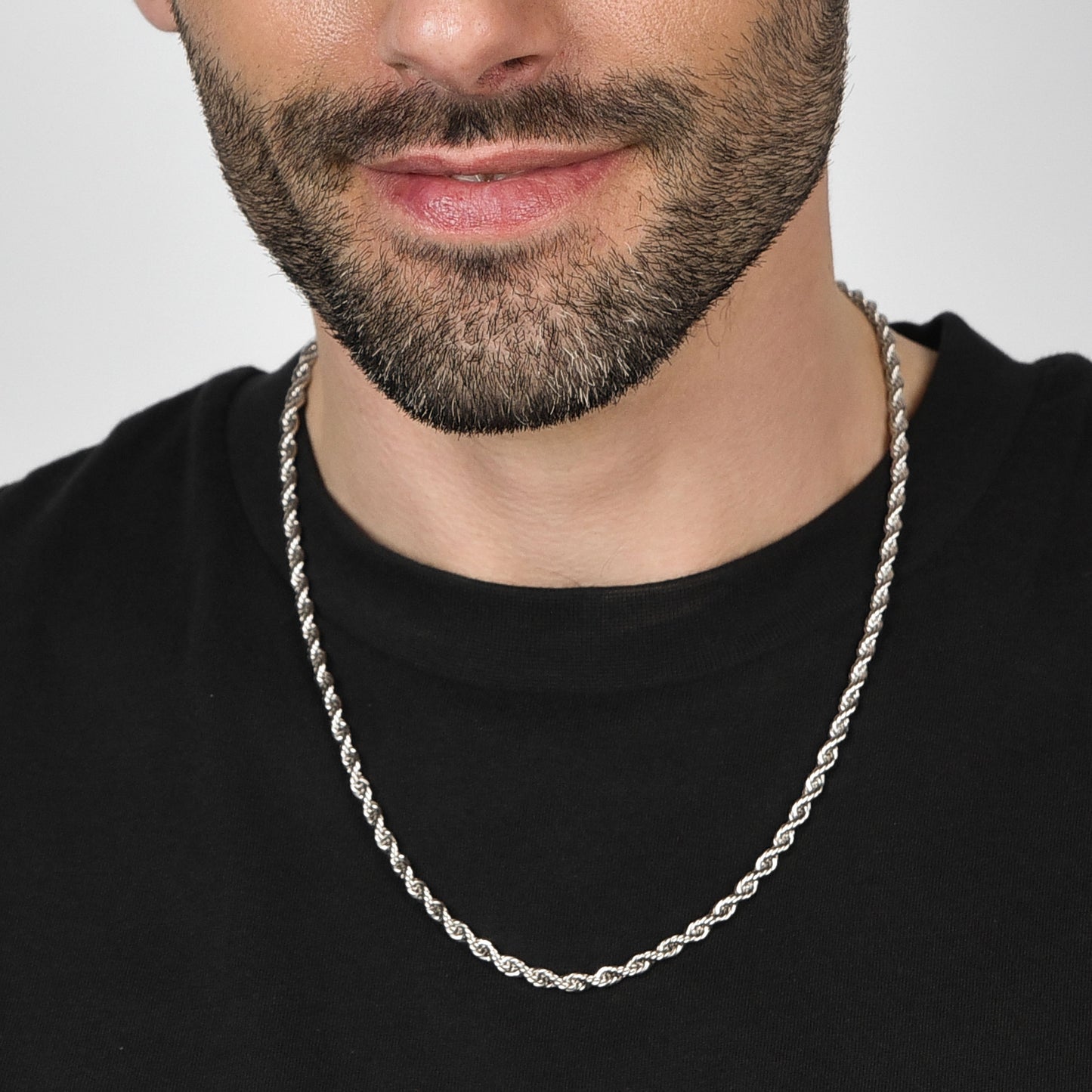 4MM IP ORO ACERO COLLAR UNISEX TORCHON