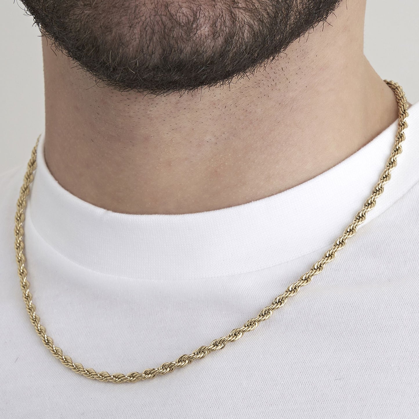 4MM IP ORO ACERO COLLAR UNISEX TORCHON