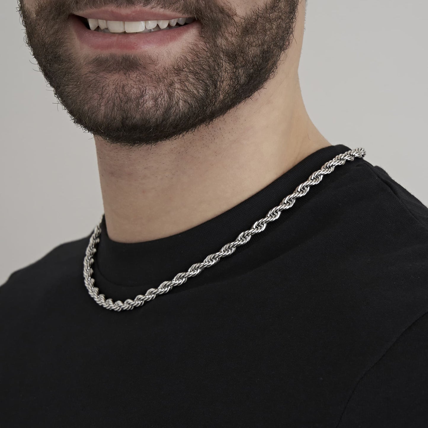 COLLAR UNISEX DE ACERO DE 6 MM