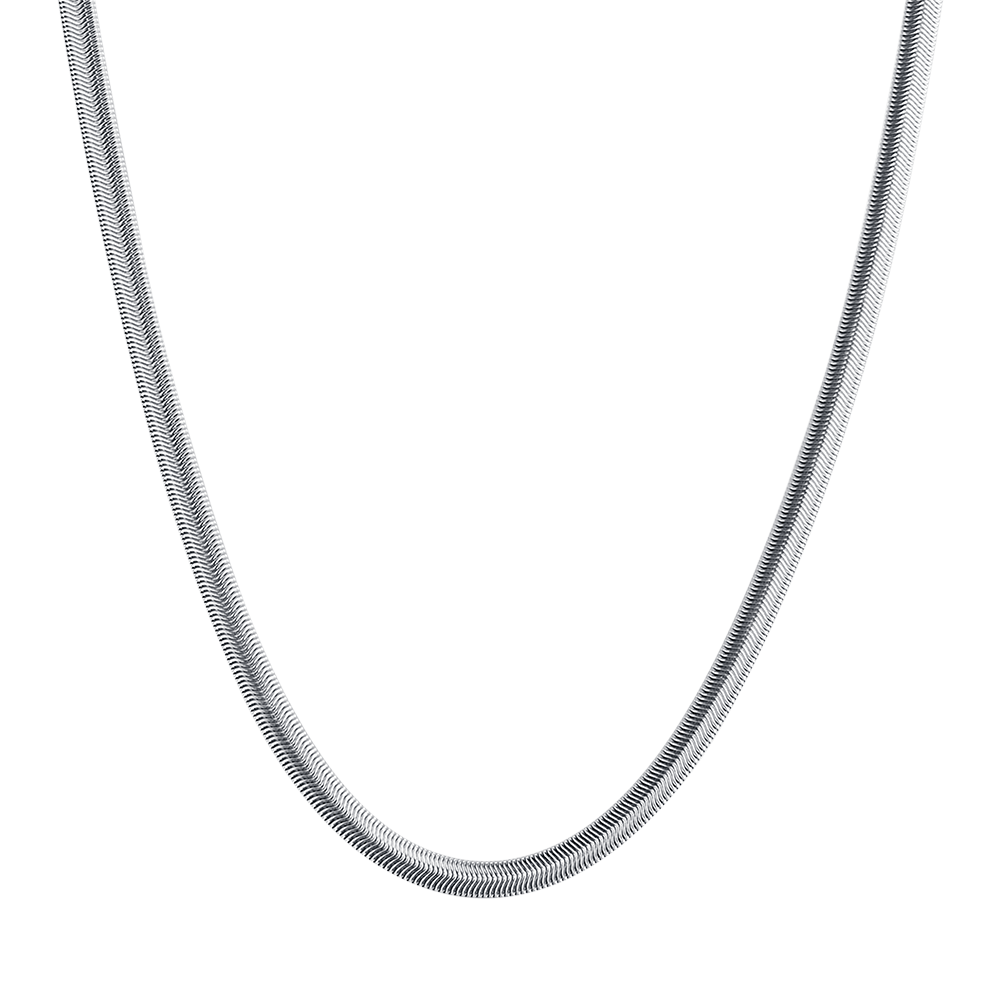 COLLAR DE ACERO SERPIENTE HOMBRE