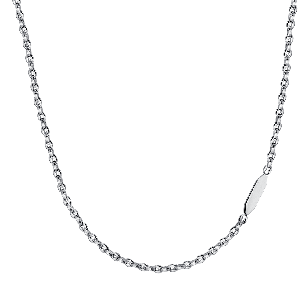 COLLAR DE ACERO PARA HOMBRES CON ELEMENTO