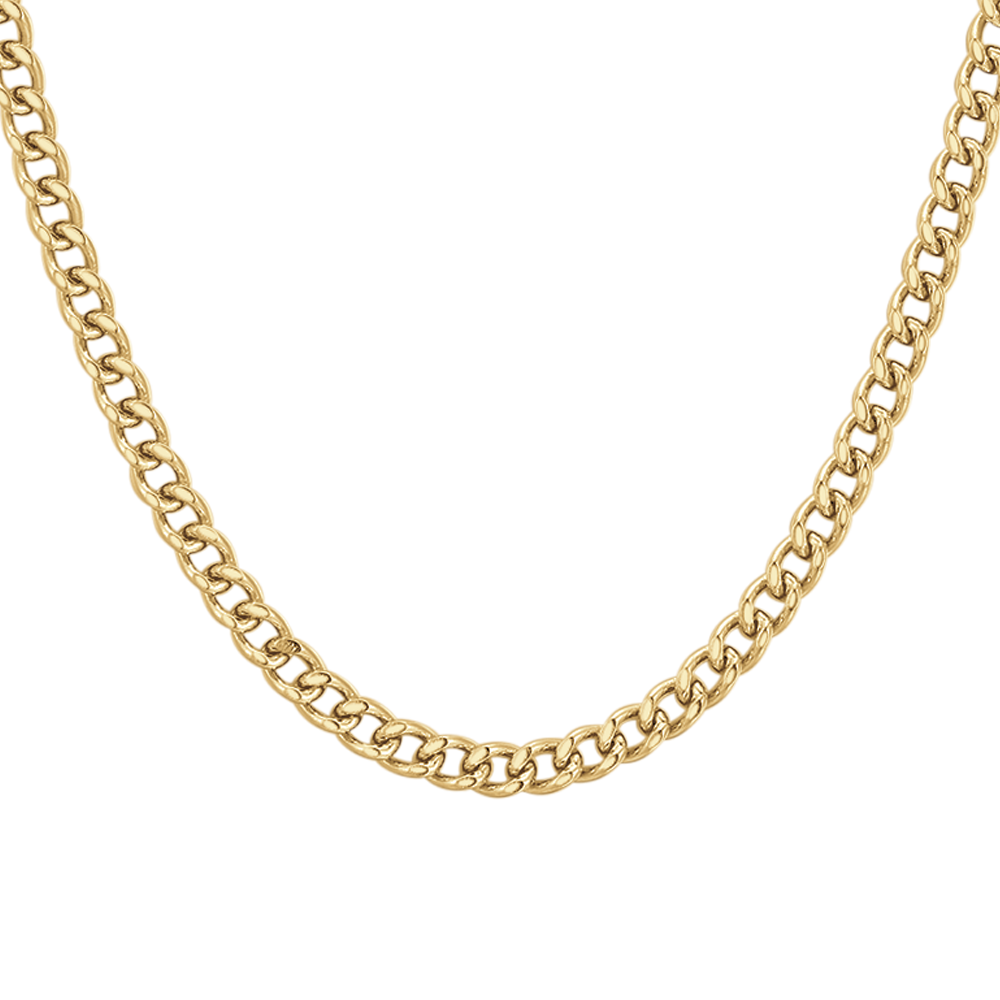 COLLANA UOMO IN ACCIAIO IP GOLD