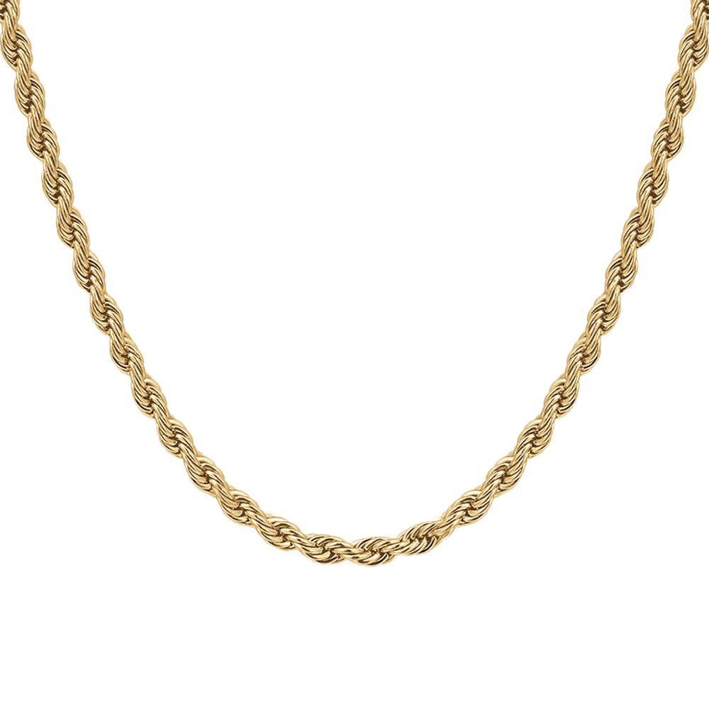COLLANA UOMO IN ACCIAIO  IP GOLD