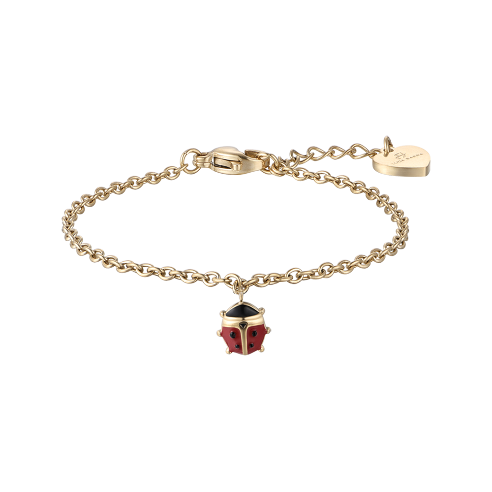 IP ORO ACERO PULSERA NIÑA CON MARIQUITA