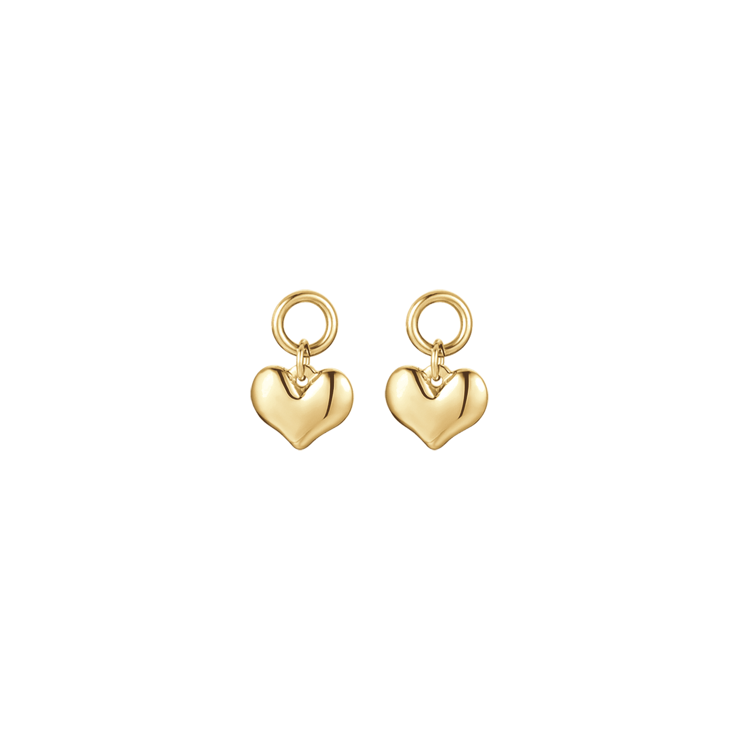 PENDIENTES DE ACERO PARA MUJER CON CORAZONES