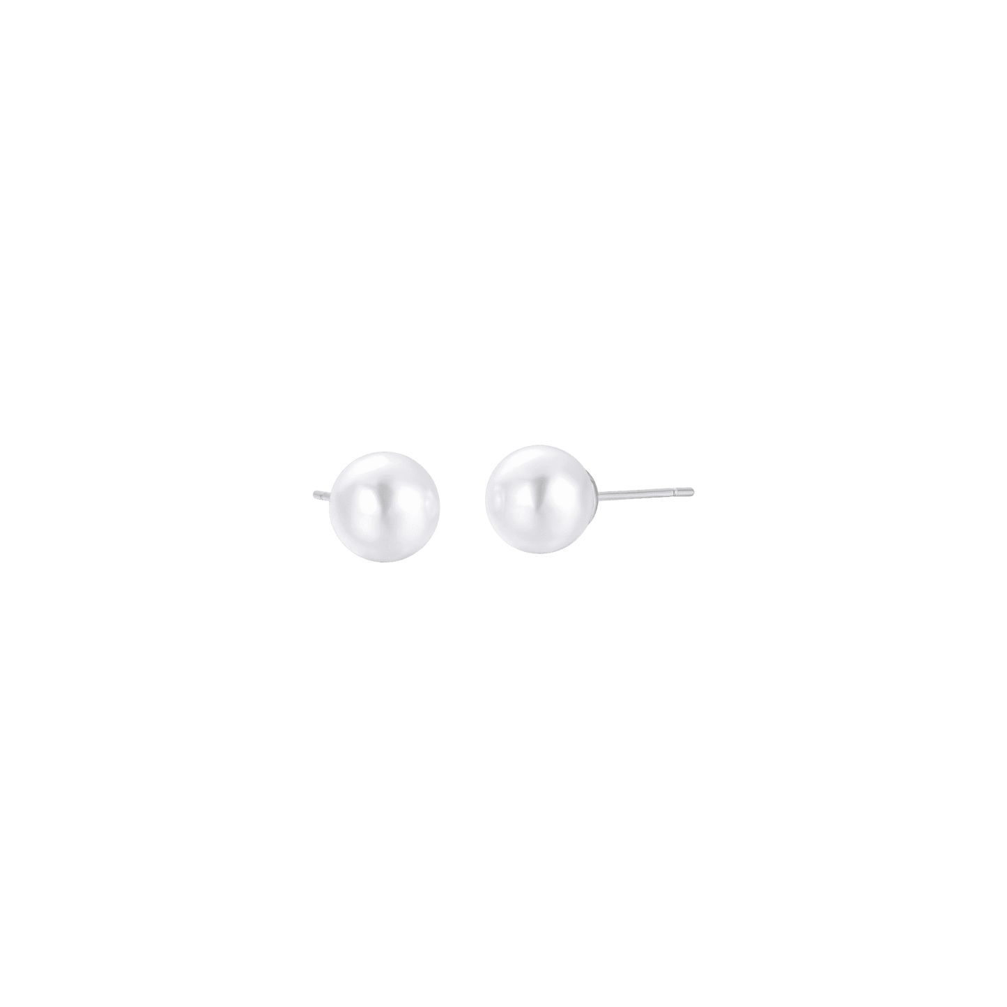 PENDIENTES DE PERLAS DE ACERO PARA MUJER