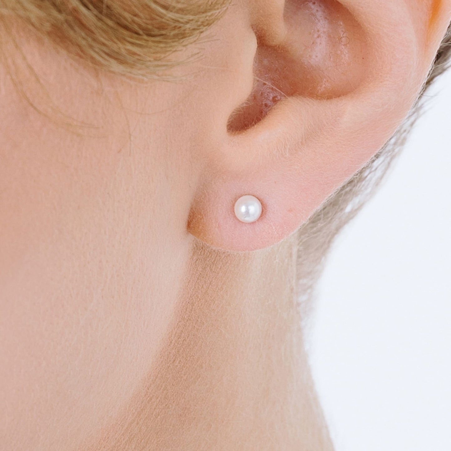PENDIENTES DE PERLAS DE ACERO PARA MUJER