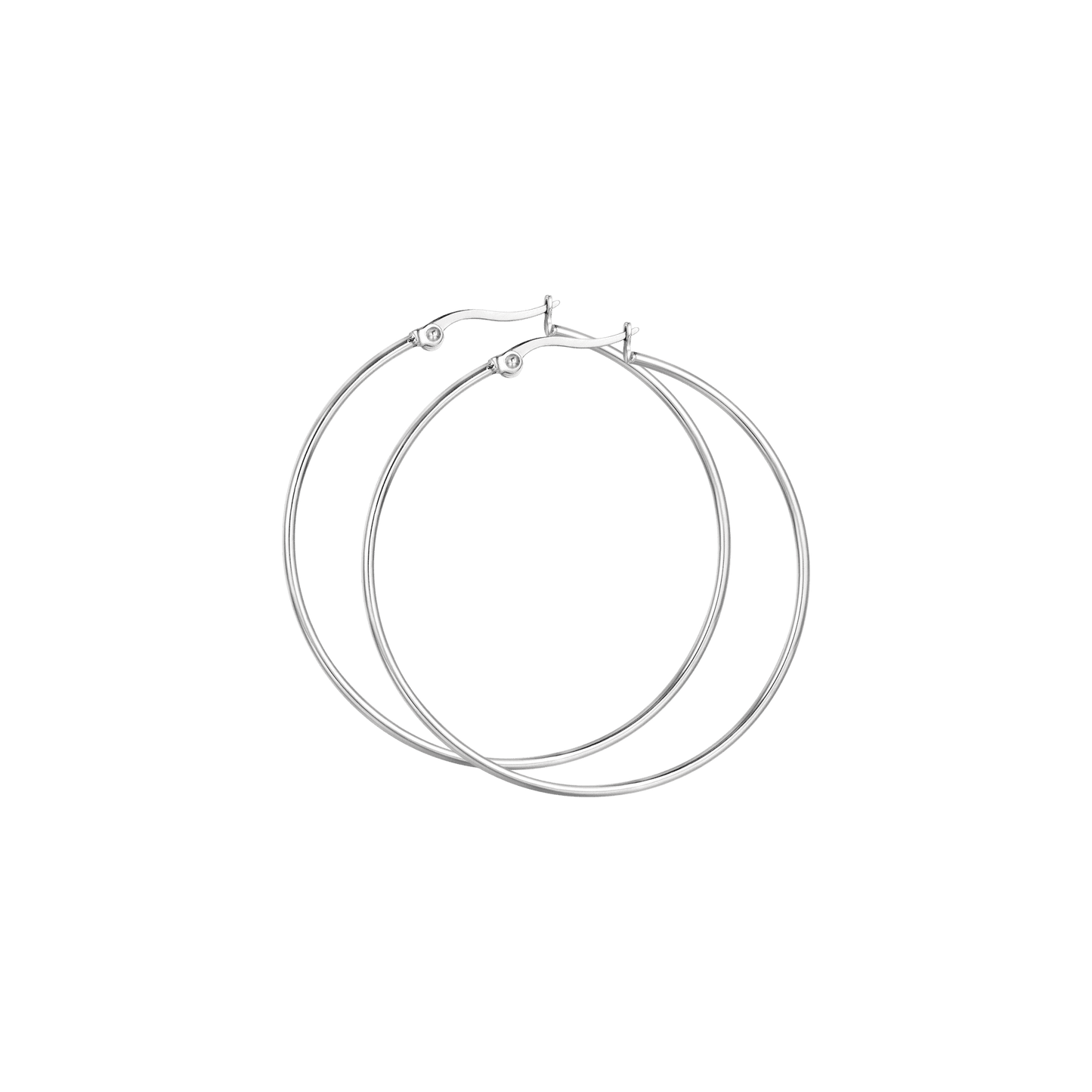 PENDIENTES DE ARO DE ACERO DE 54 MM DE DIÁMETRO PARA MUJER