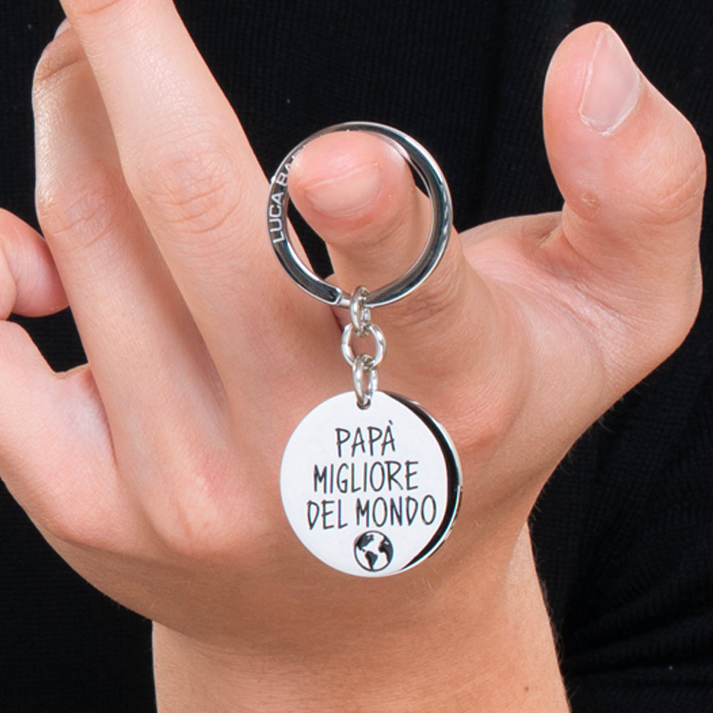 EL MEJOR LLAVERO DE ACERO PARA PAPÁ DEL MUNDO
