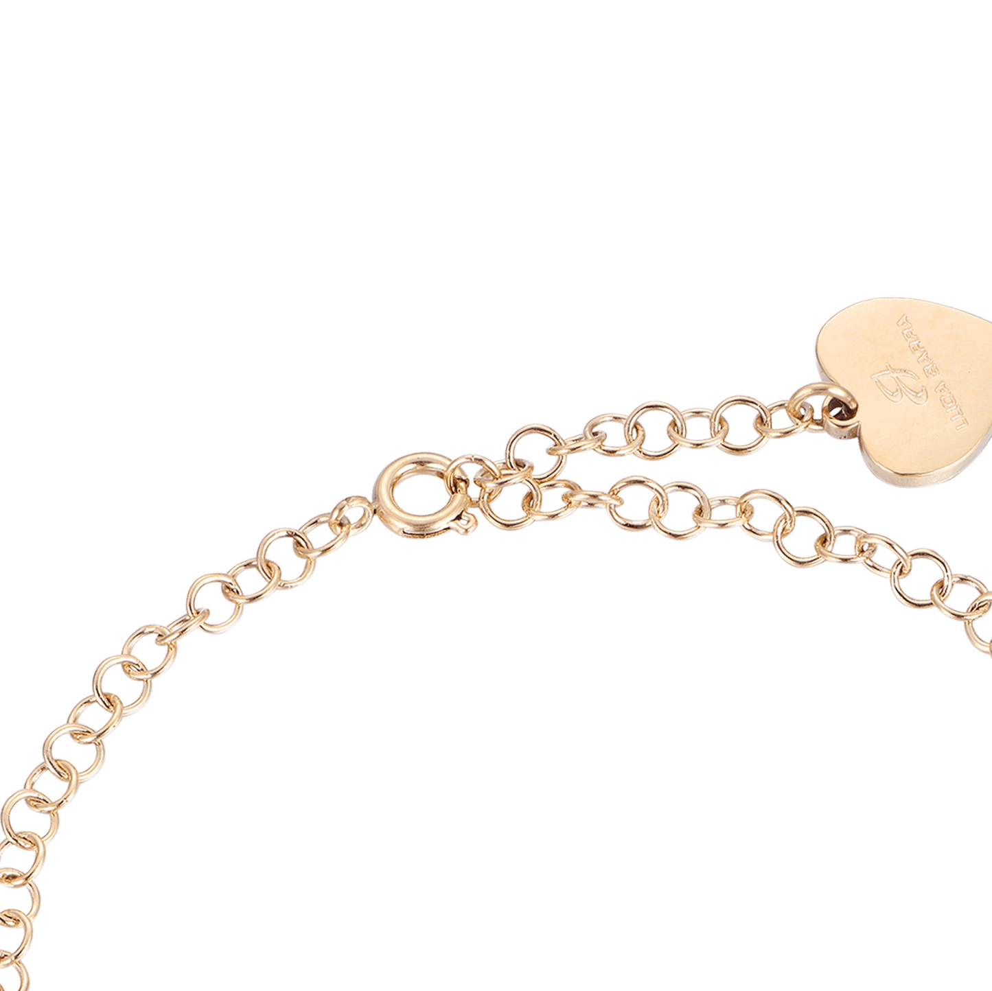 PULSERA DE ACERO PARA MUJER CON LLANTAS DE ORO IP Luca Barra