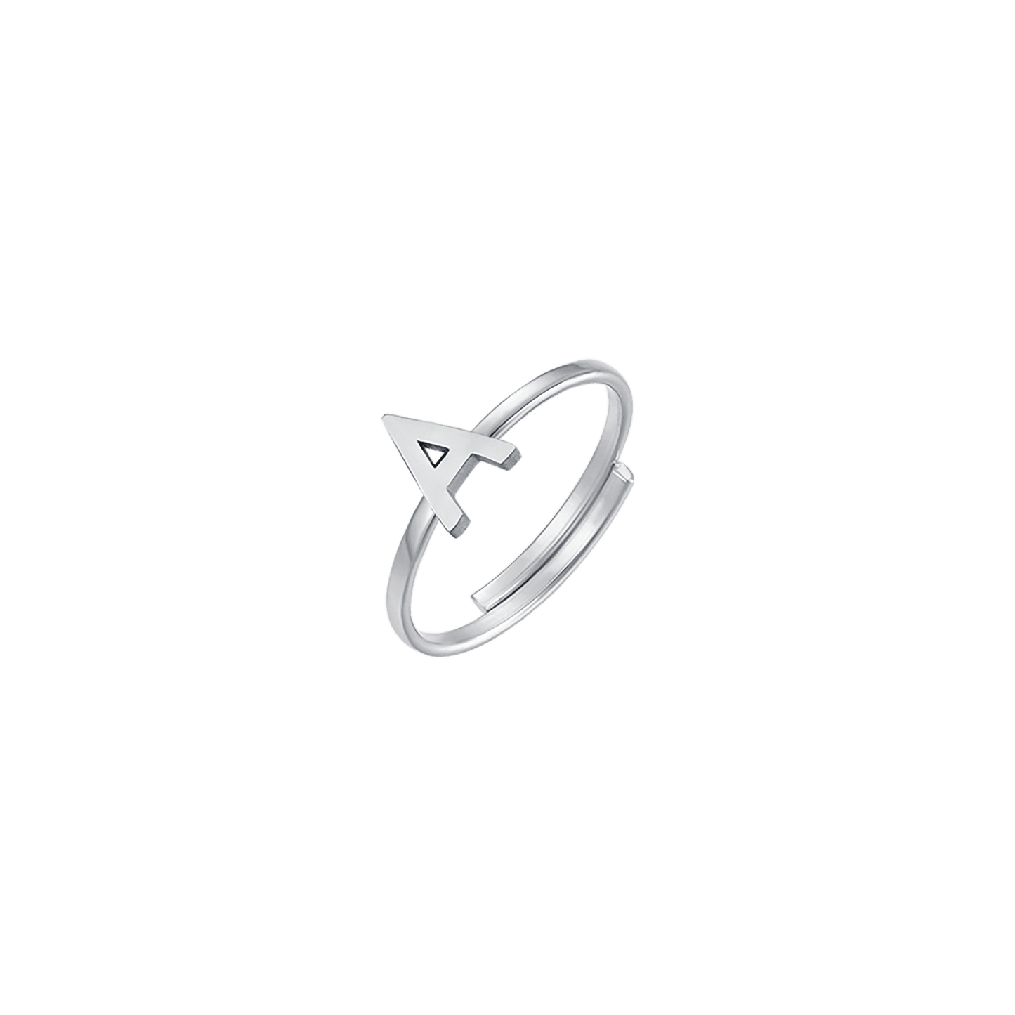 ANILLO DE ACERO PARA MUJER CON LETRA