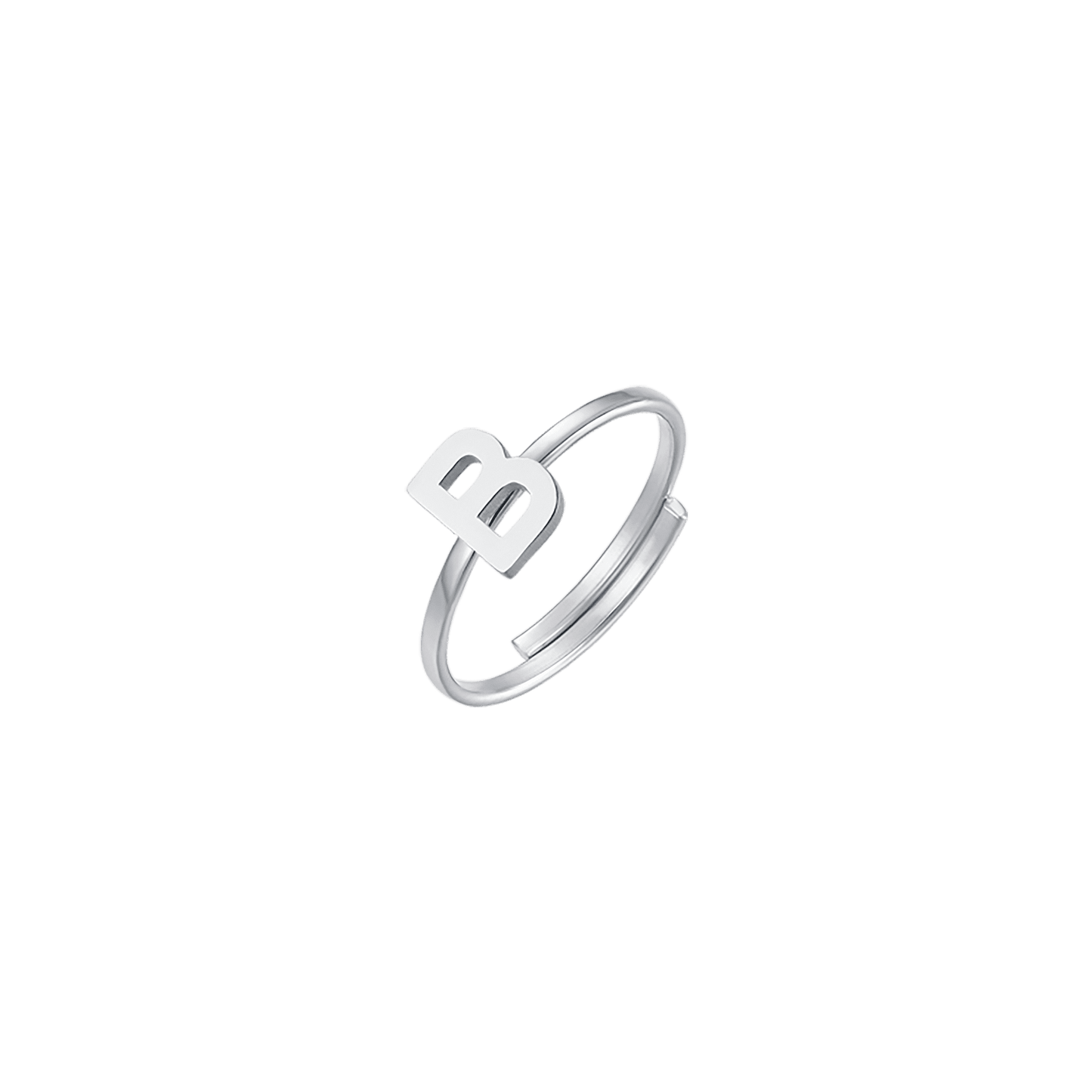 ANILLO DE ACERO PARA MUJER CON LETRA