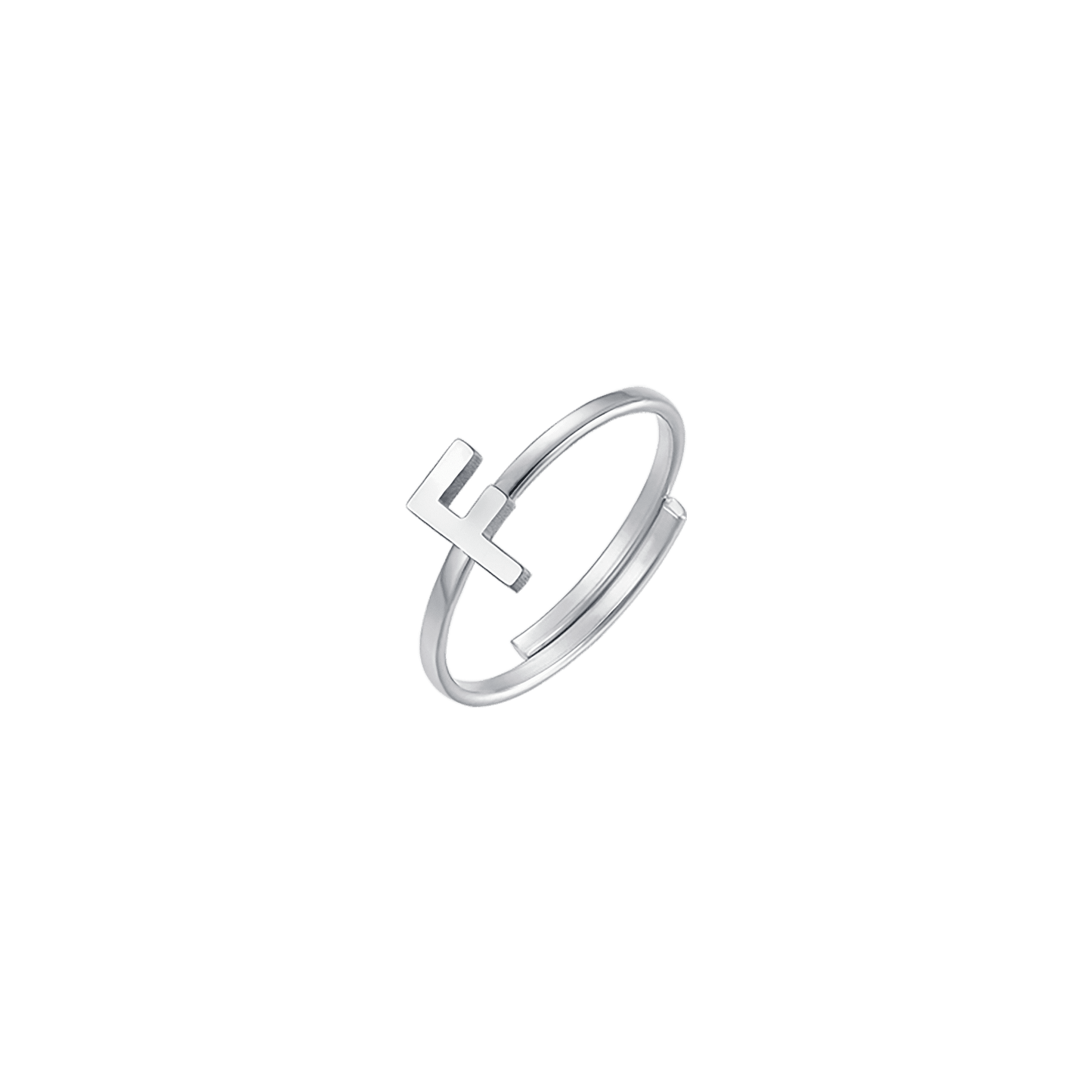 ANILLO DE ACERO PARA MUJER CON LETRA
