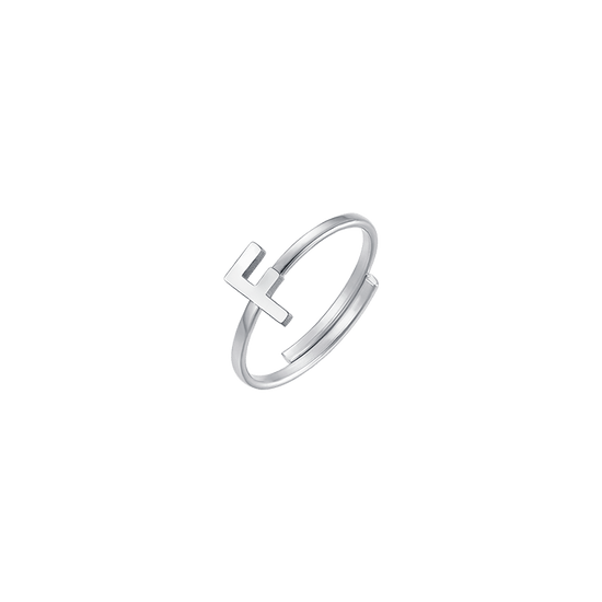 ANILLO DE ACERO PARA MUJER CON LETRA
