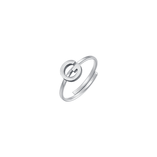 ANILLO DE ACERO PARA MUJER CON LETRA