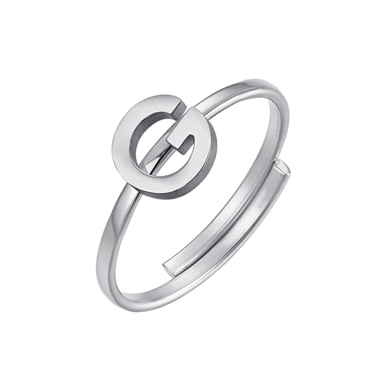 ANILLO DE ACERO PARA MUJER CON LETRA