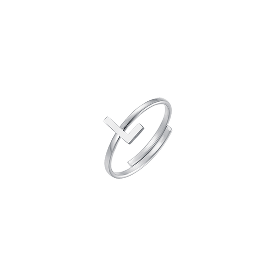 ANILLO DE ACERO PARA MUJER CON LETRA