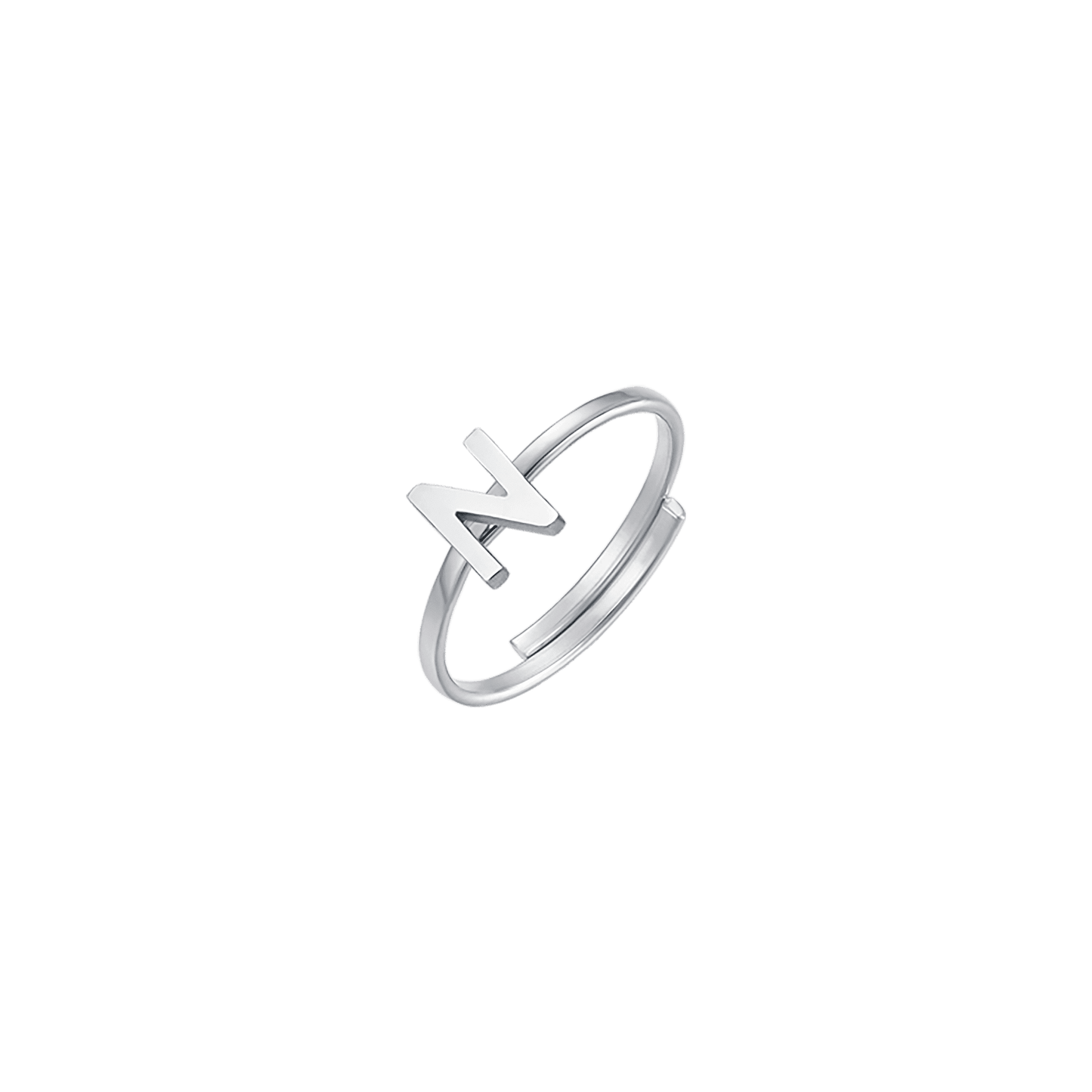 ANILLO DE ACERO PARA MUJER CON LETRA