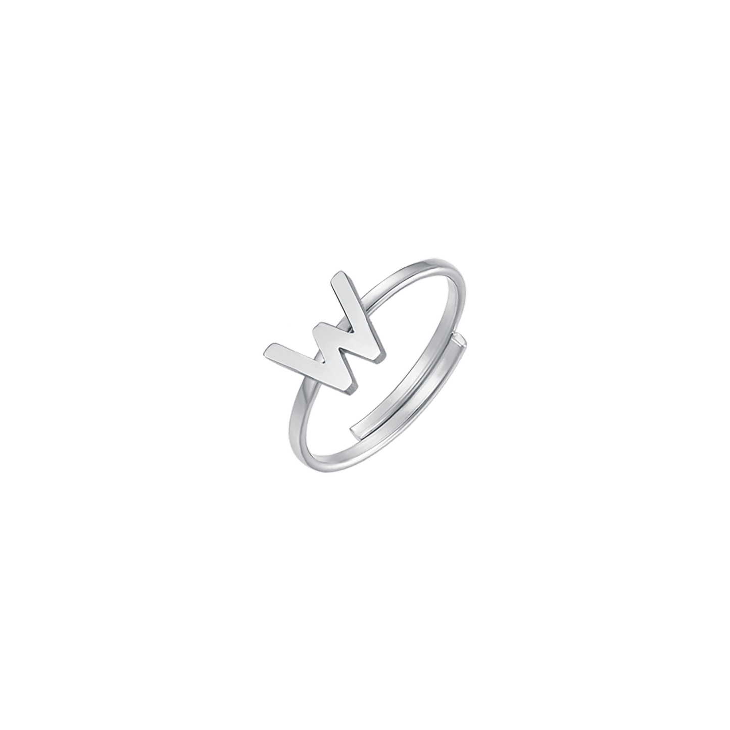 ANILLO DE ACERO PARA MUJER CON LETRA